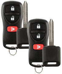 Discount Keyless front-facing key fob pair showing buttons and design benefit quick access