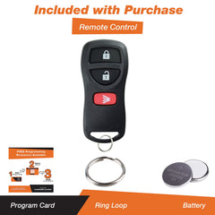 Discount Keyless remote back battery compartment view showing replaceable battery convenience