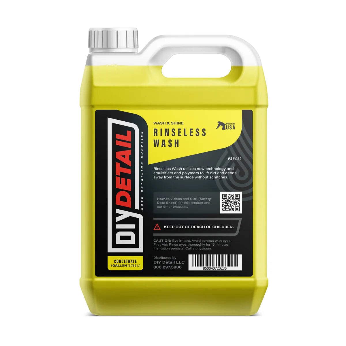 diy detail front label showing product benefits and size for easy identification