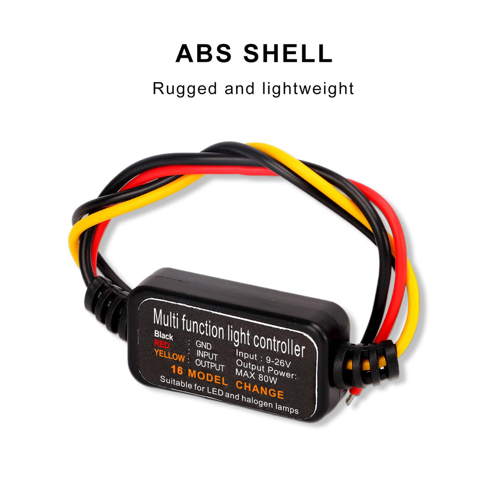 Diydeg motorcycle tail light application increasing rider noticeability