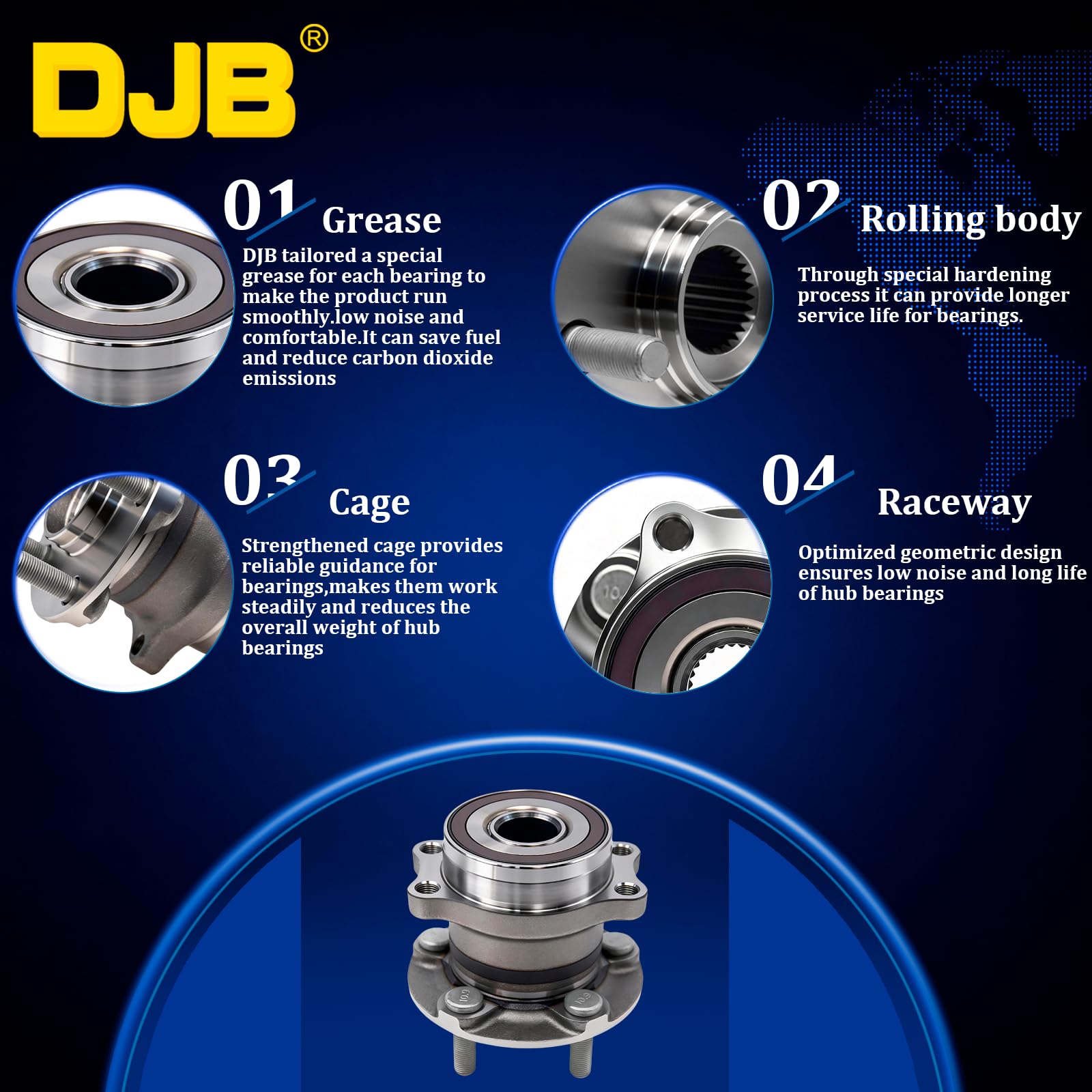 DJB hub size comparison with ruler illustrating correct scale for confident purchase