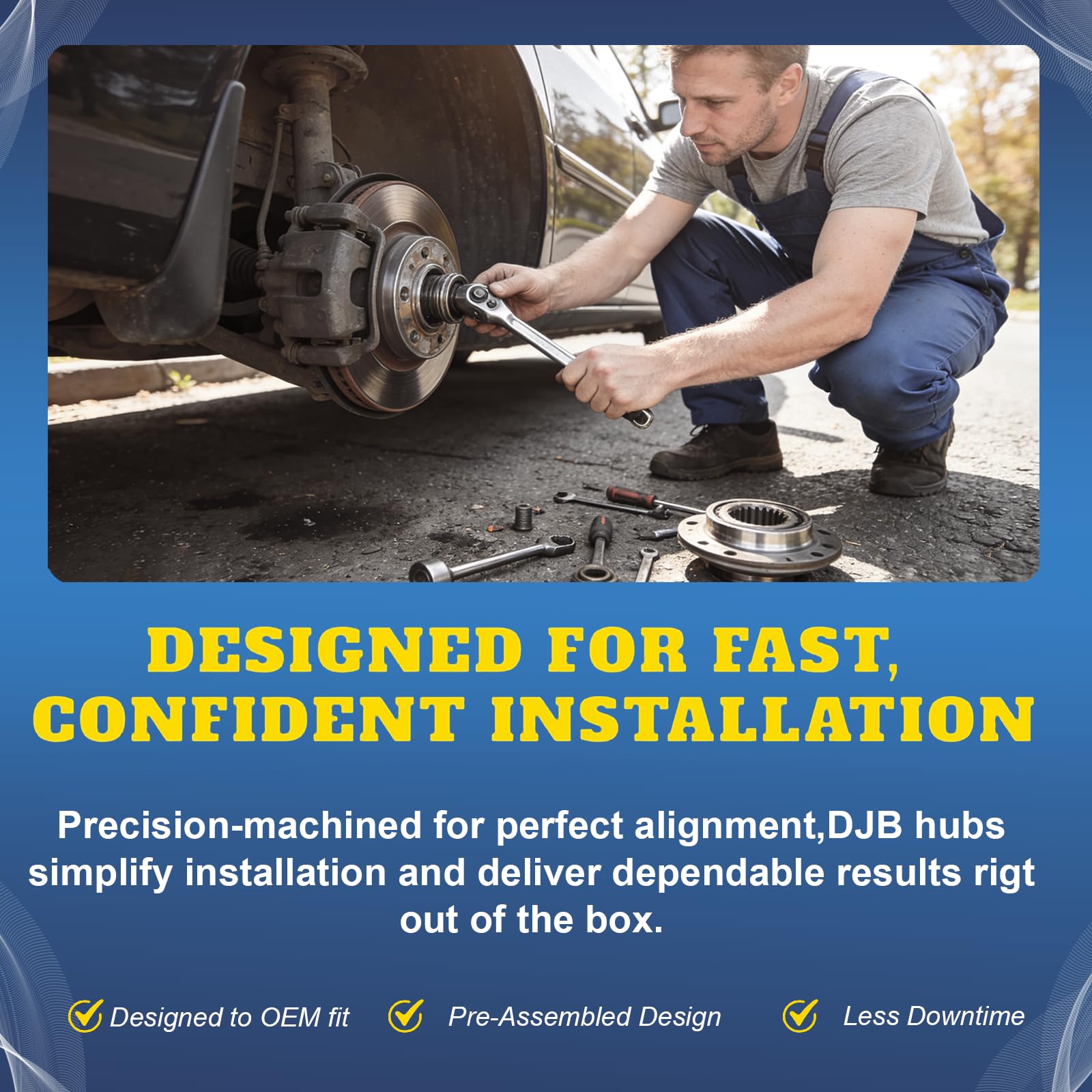 DJB two-pack boxed kits staged for installation and convenient simultaneous replacement