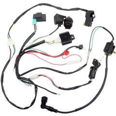 DKIIGAME complete wiring harness front view showing connectors and routing for easier replacement