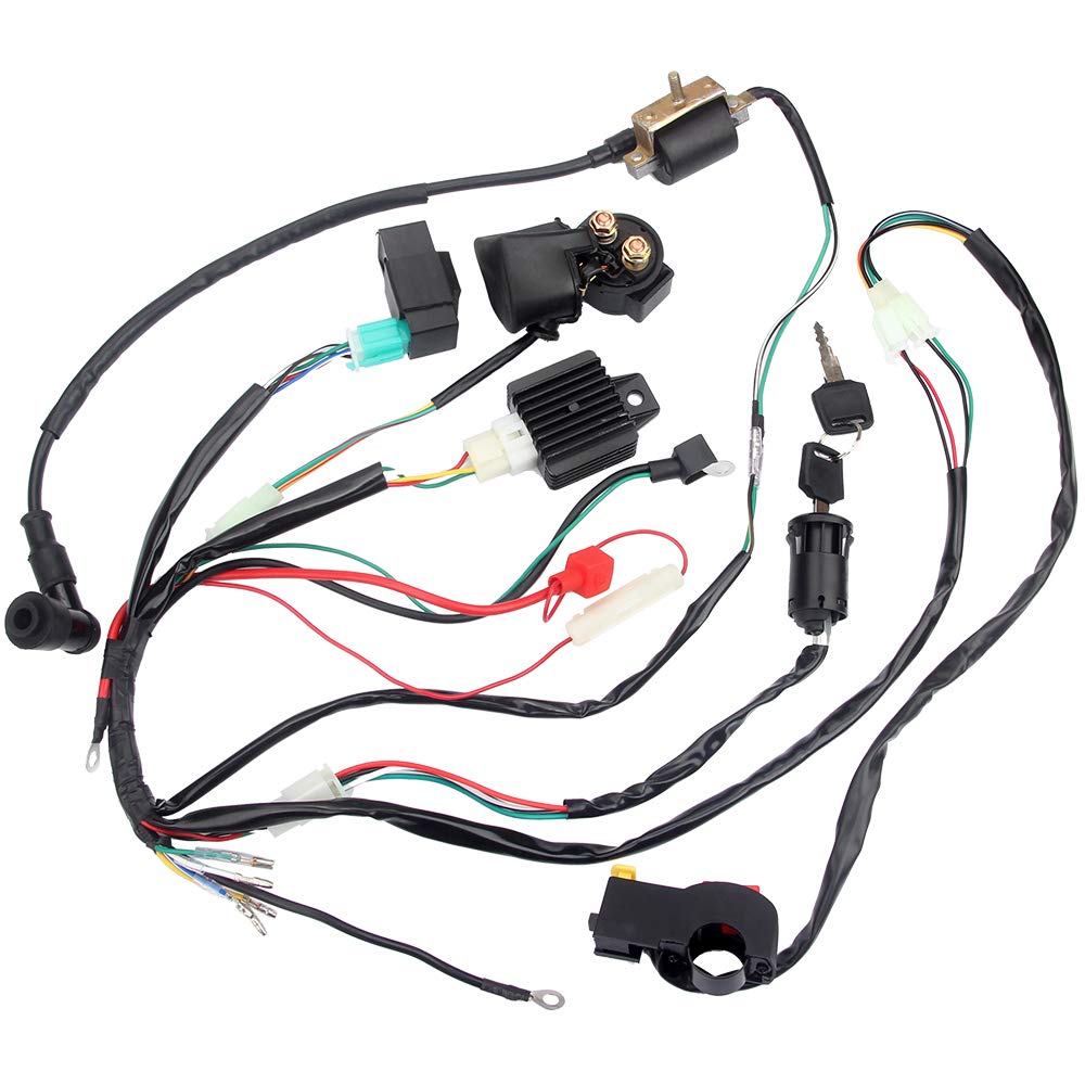 DKIIGAME installed harness in ATV showing neat routing and improved electrical reliability