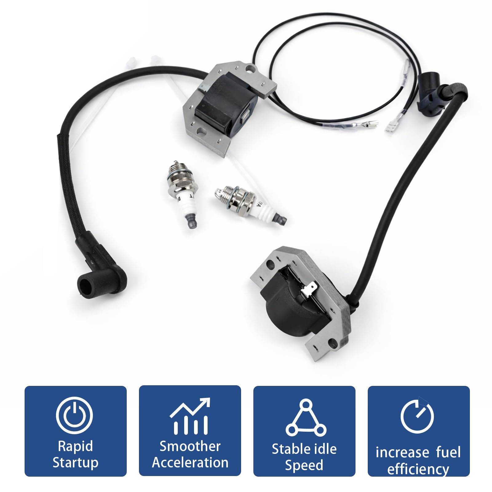 DKIIGAME detailed spark plug electrode view showing clean gap for consistent ignition