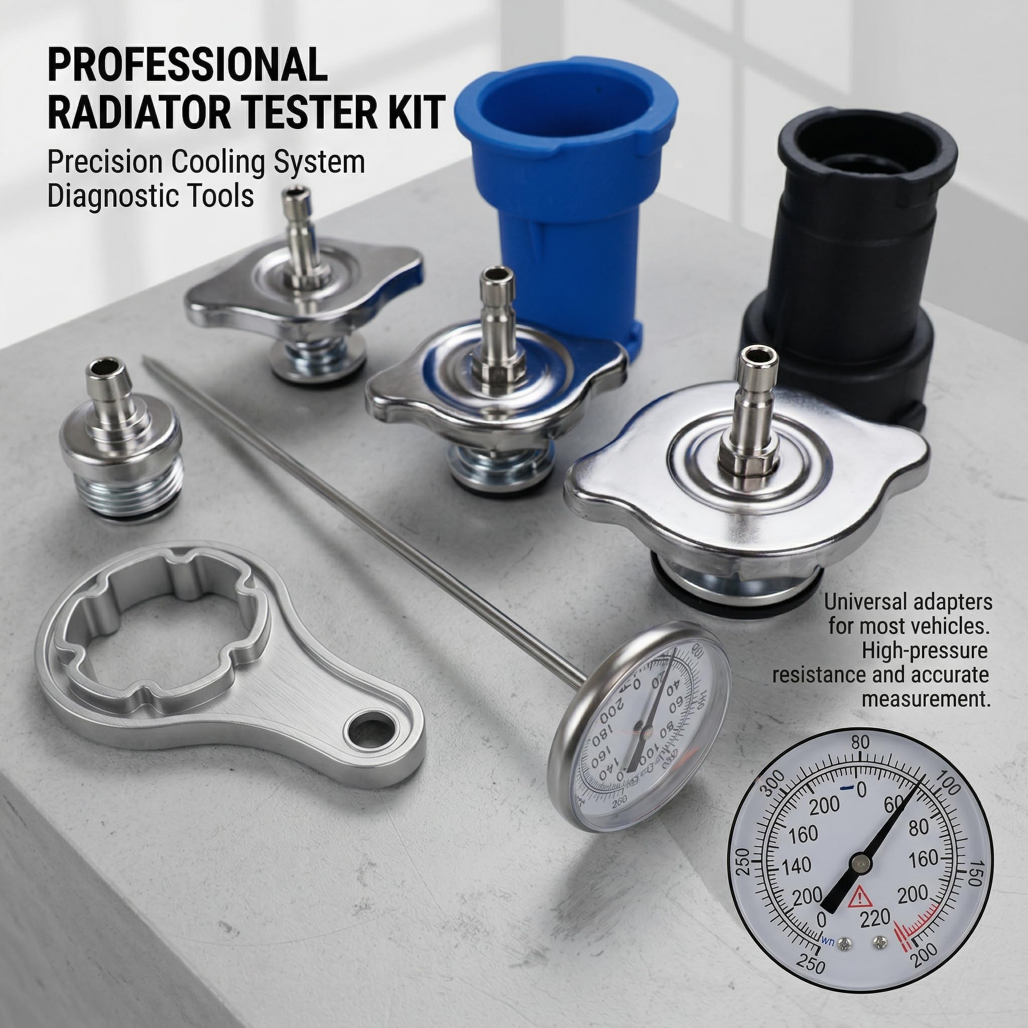 DKwoeshg adapter set arranged by size for broad vehicle compatibility