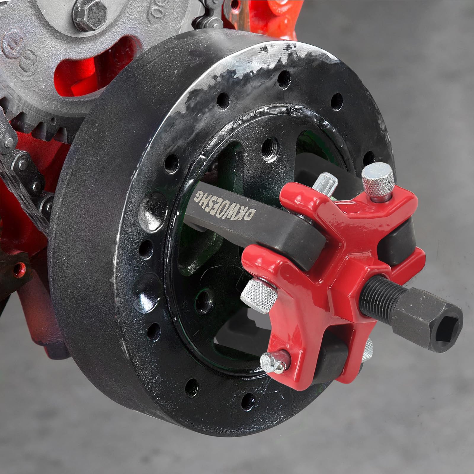 DKwoeshg removed damper showcase illustrating clean pulley removal and minimal damage