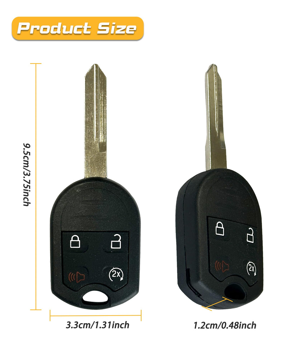 DLGHPO fob beside coin showing compact size for pocket convenience benefit