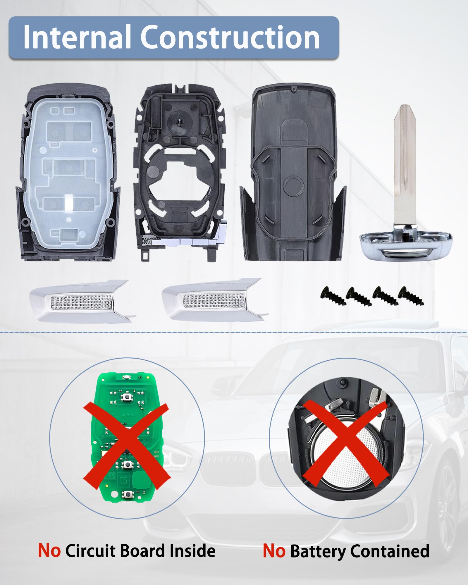 DLGHPO uncut emergency key blade included for cutting to fit benefit