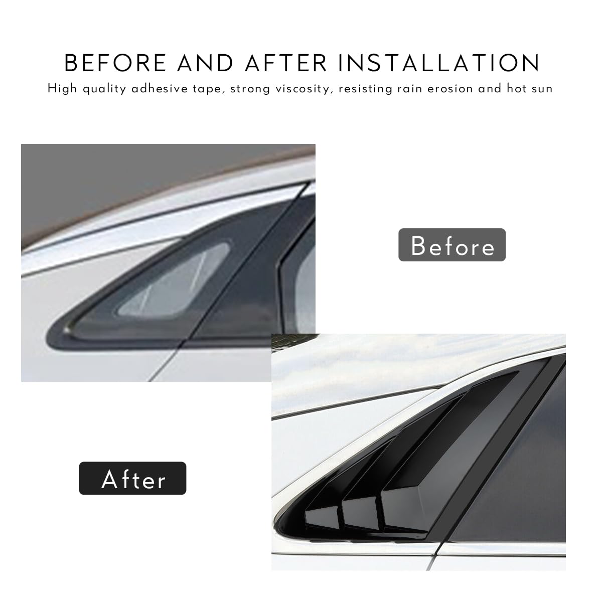 DLOVEG louvers close-up glossy ABS texture showing durable finish benefit