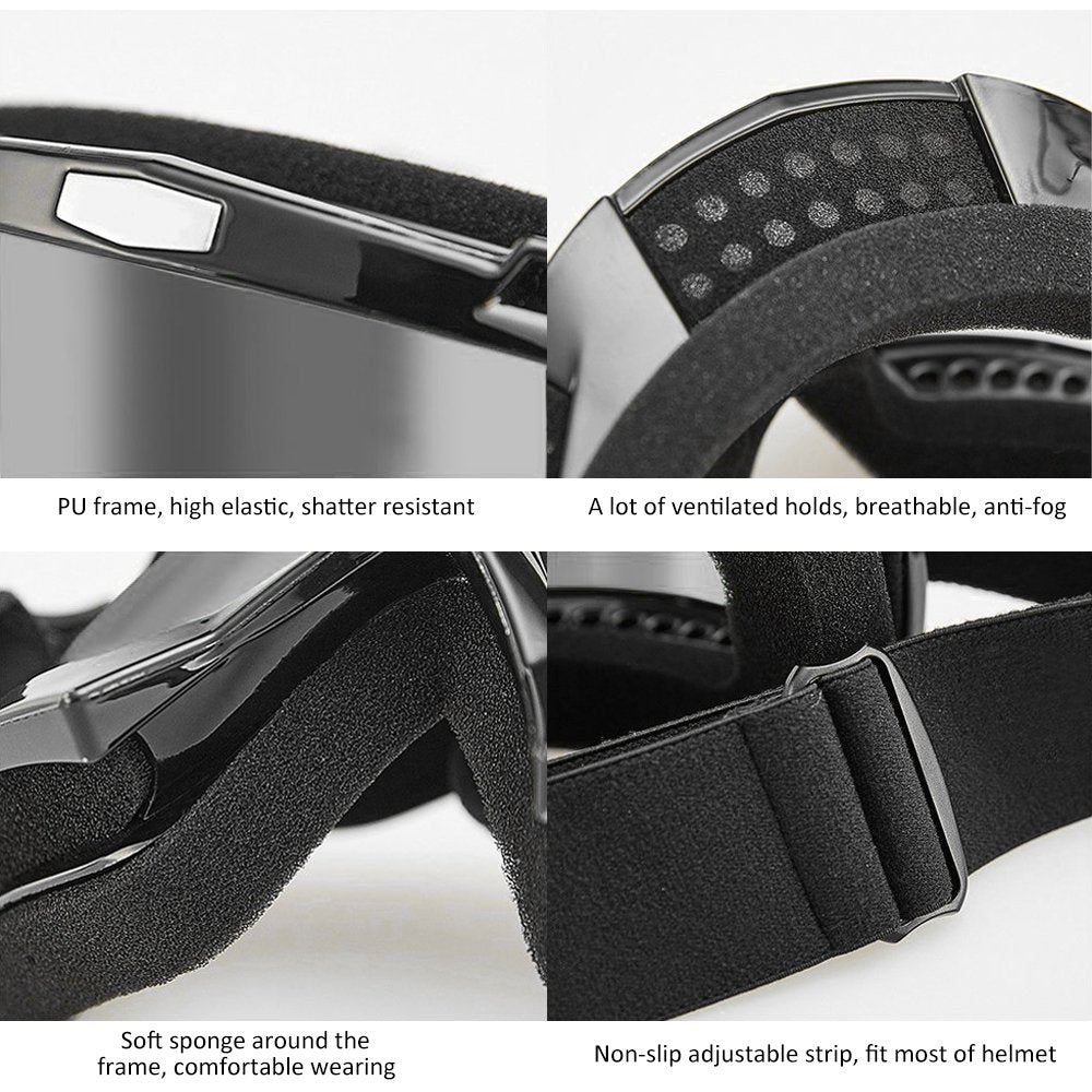 Dmeixs goggles next to hand showing scale and compact lightweight fit