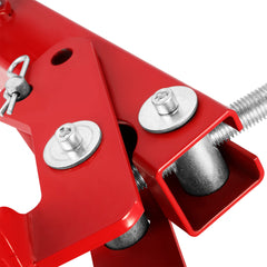DNA MOTORING adjustable arm detail showing 180-degree swivel for precise control