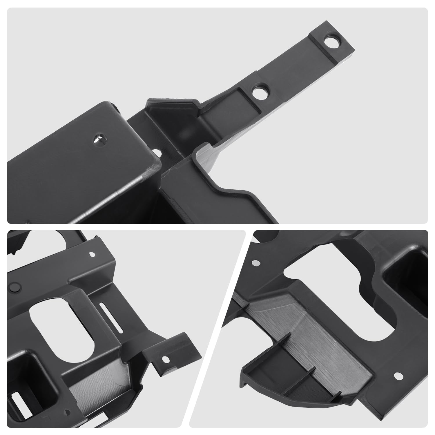 DNA MOTORING bracket beside ruler showing dimensions for correct fit benefit