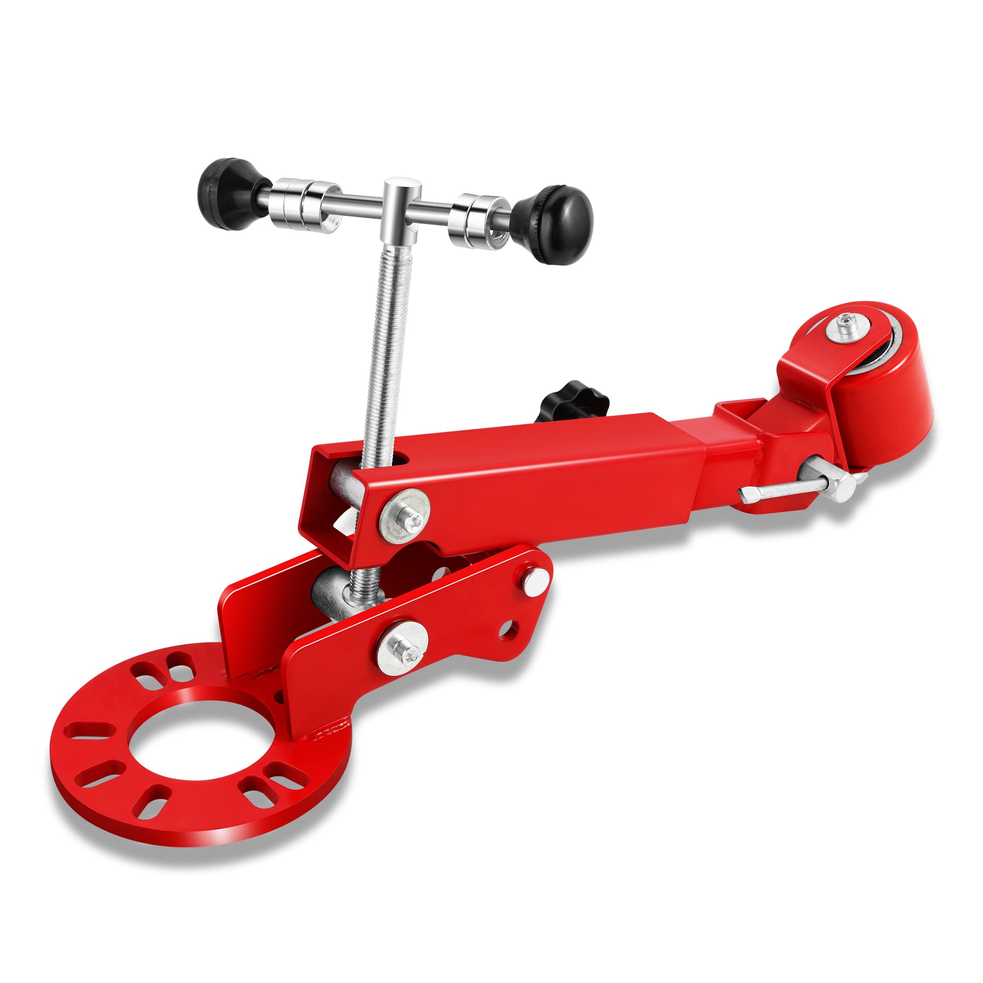 DNA MOTORING fender roller front view showing sturdy construction and easy setup