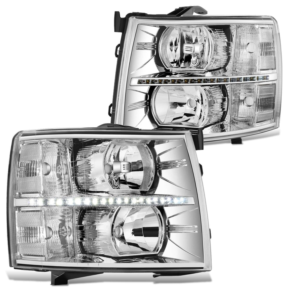 DNA MOTORING front view chrome clear headlights showing modern styling and fit