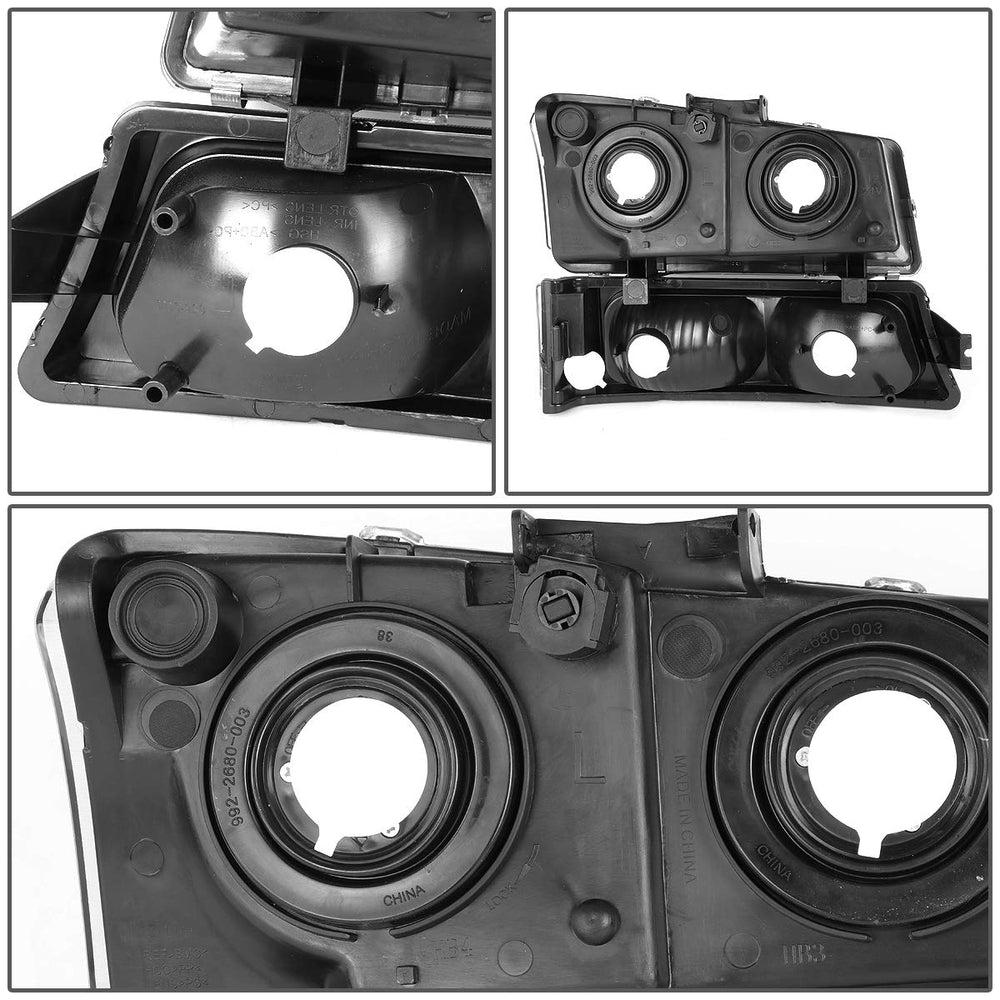 DNA MOTORING wiring connector and bulb socket view showing plug-and-play ease and reliability