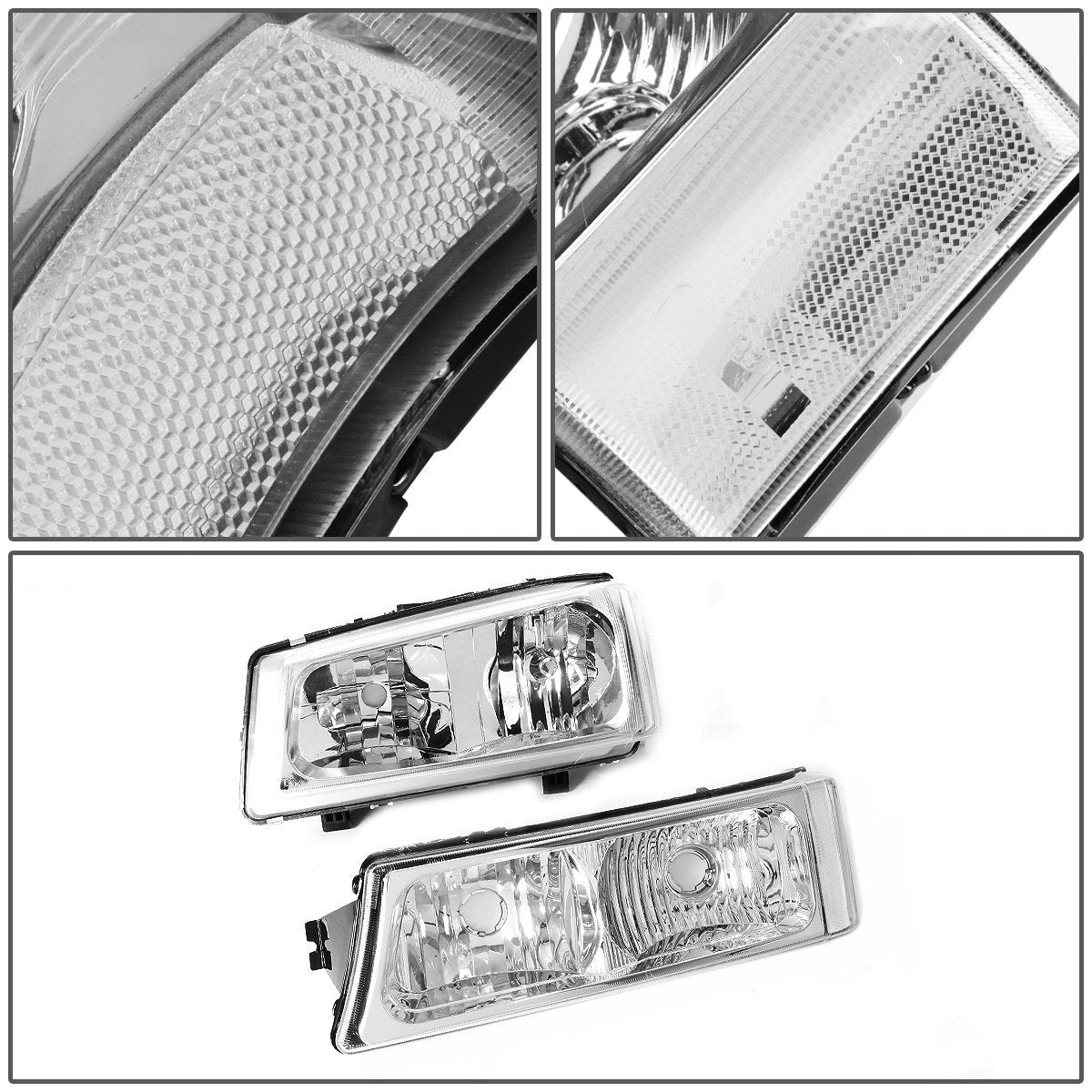 DNA MOTORING headlight installed on Silverado demonstrating improved curb appeal and cohesion