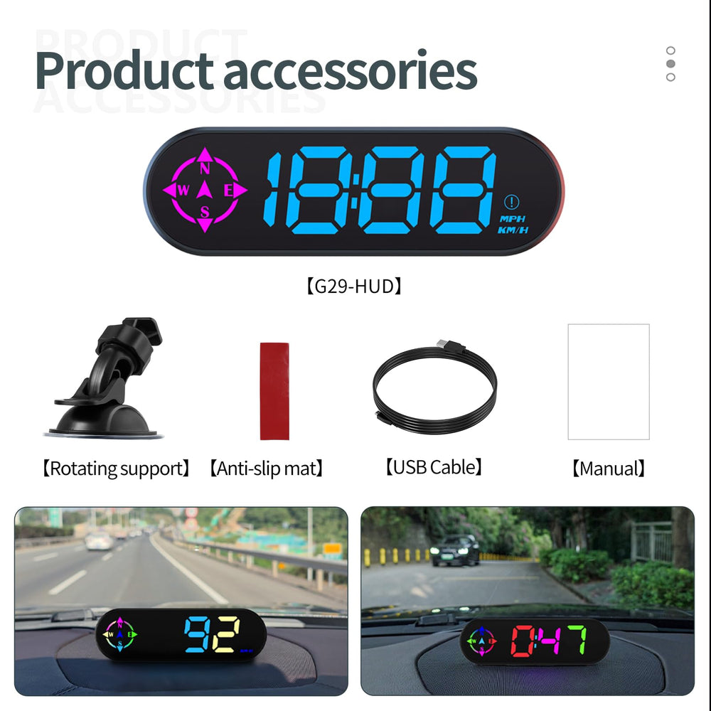 Docbraces showing compass and mileage to assist navigation choices