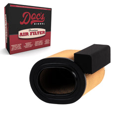 Doc's Diesel front view of DPA10580 filter showing form and fit benefit