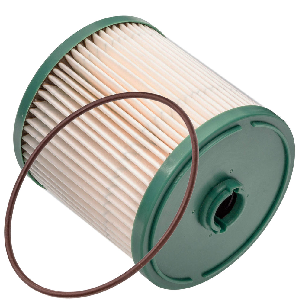 Doc's Diesel close-up of D5335 oil filter showing media texture and durable construction
