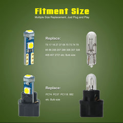 DODOFUN LED bulbs installed in instrument cluster providing even, crisp illumination