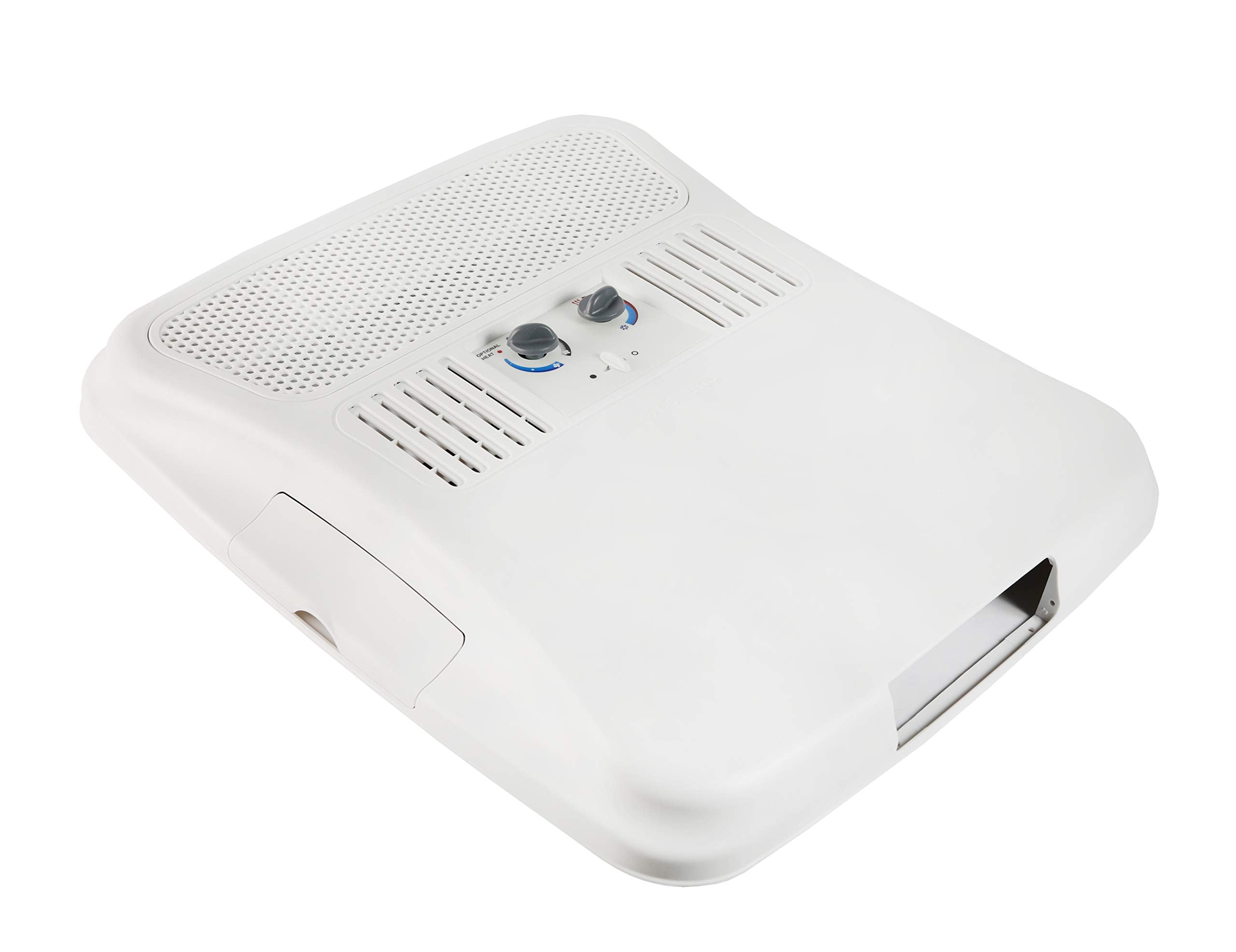 Dometic ADB front view showing diffuser and clean white finish for consistent airflow