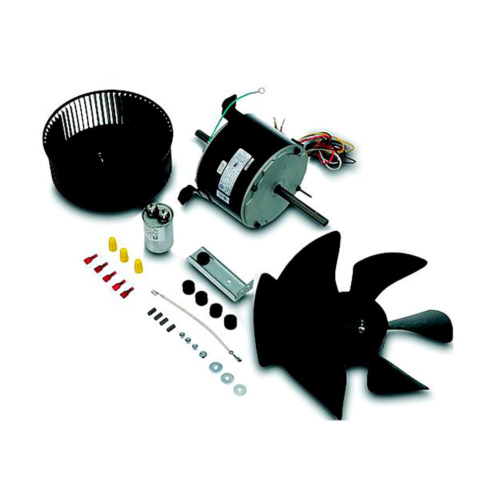 Dometic motor kit front assembly showing motor and blower wheel for quick replacement benefit