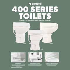 Dometic toilet seal kit installed in RV scene showing quick odor control upgrade
