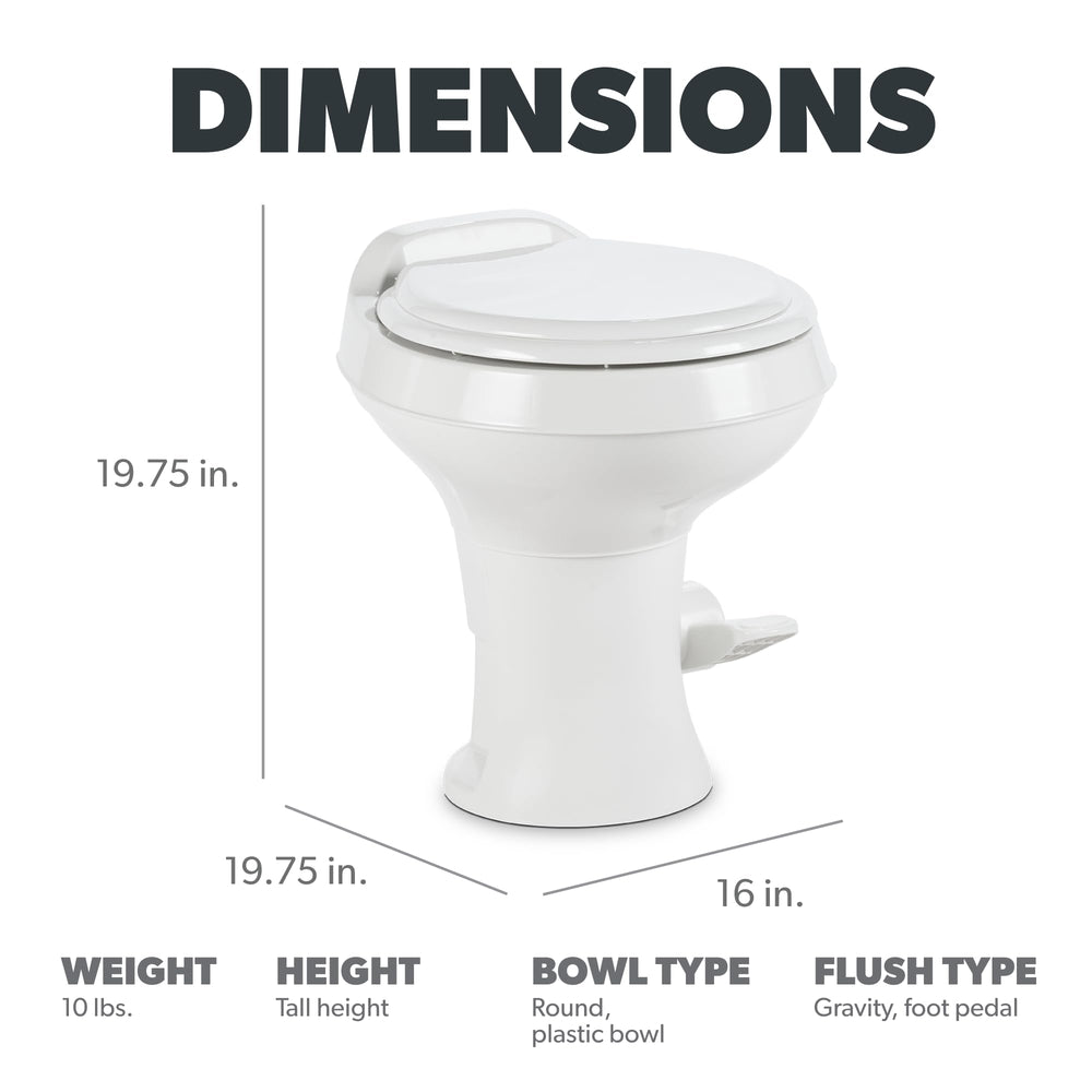 Dometic bowl close-up highlighting triple-jet rinse for complete cleaning action