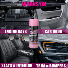 DONKEYPRO being applied to a dashboard for fast, streak-free cleaning benefit