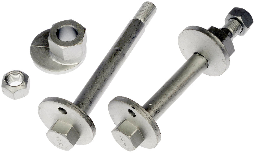 Dorman cam bolt close-up showing precise threads and head for secure alignment