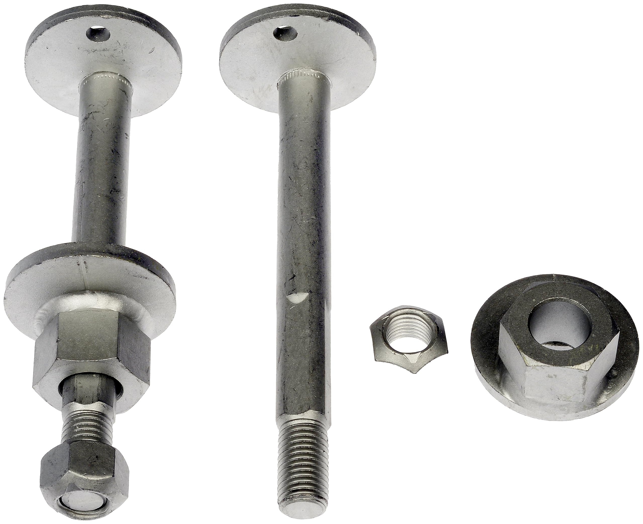 Dorman hardware installed on a truck control arm demonstrating restored adjustment