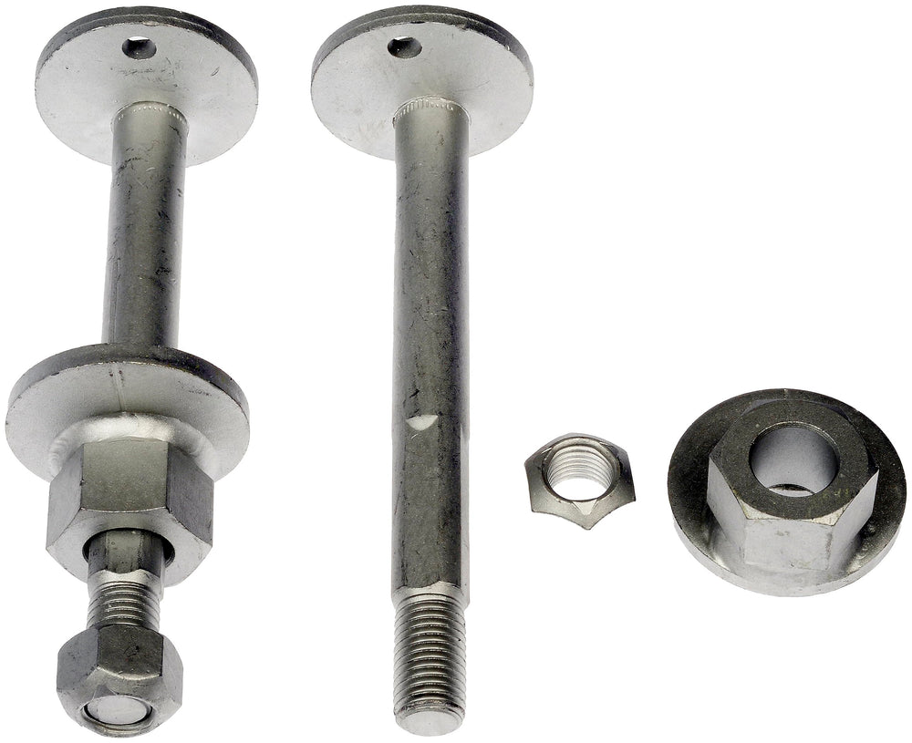 Dorman hardware installed on a truck control arm demonstrating restored adjustment
