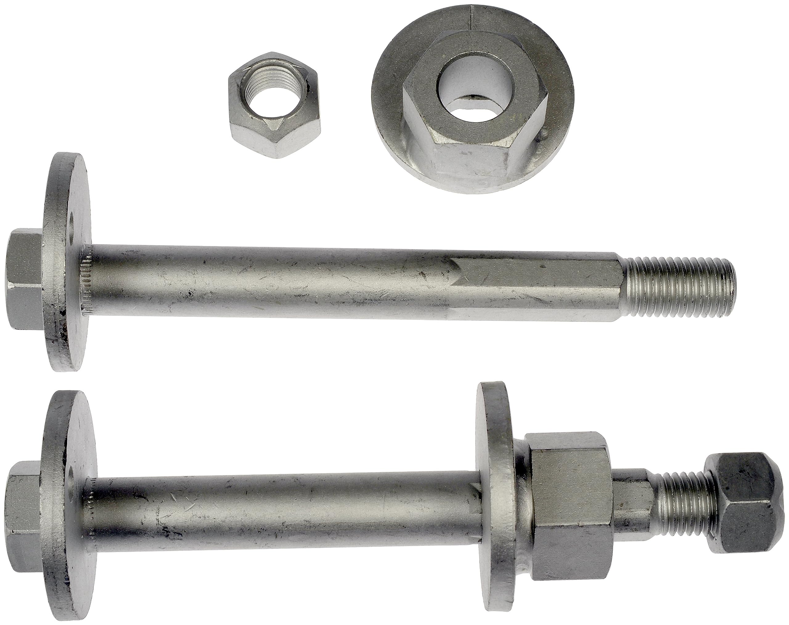 Dorman kit components laid out next to a ruler showing correct size and parts