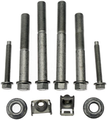 Dorman bolts beside ruler for scale illustrating correct size match and ease of selection