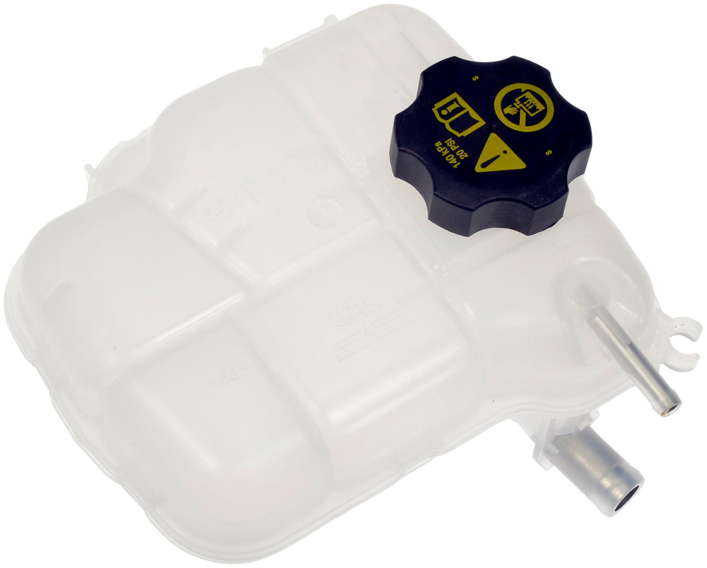 Dorman 603-383 front view reservoir showing mounting points and neck, reliable fit