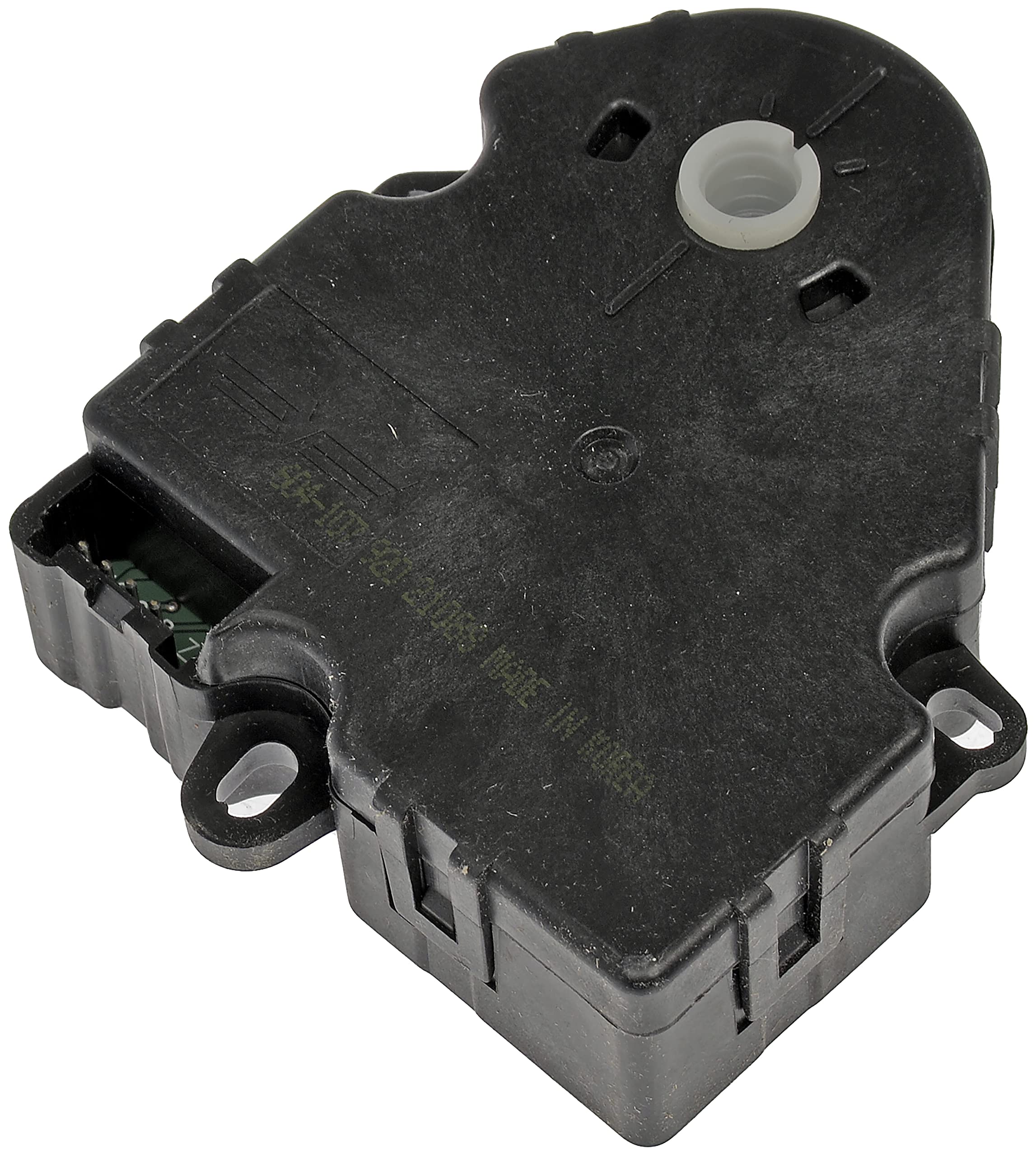 Dorman 604-107 front view showing mounting points and connector, ensures easy fit