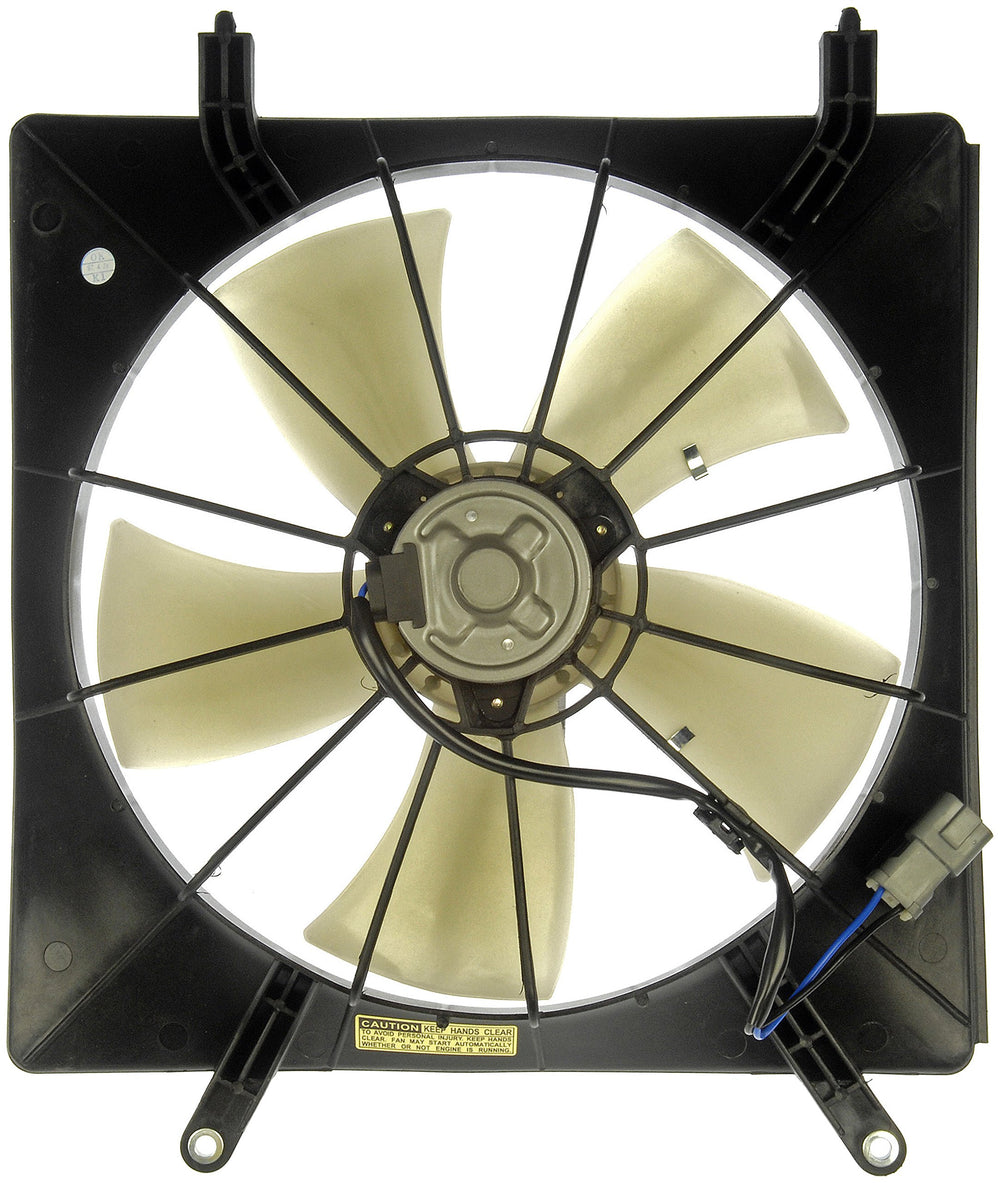 Dorman 620-232 front assembly showing full fan and shroud for reliable cooling