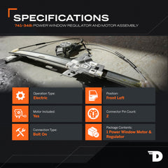 Dorman motor and gear close-up highlighting durable motor for consistent operation