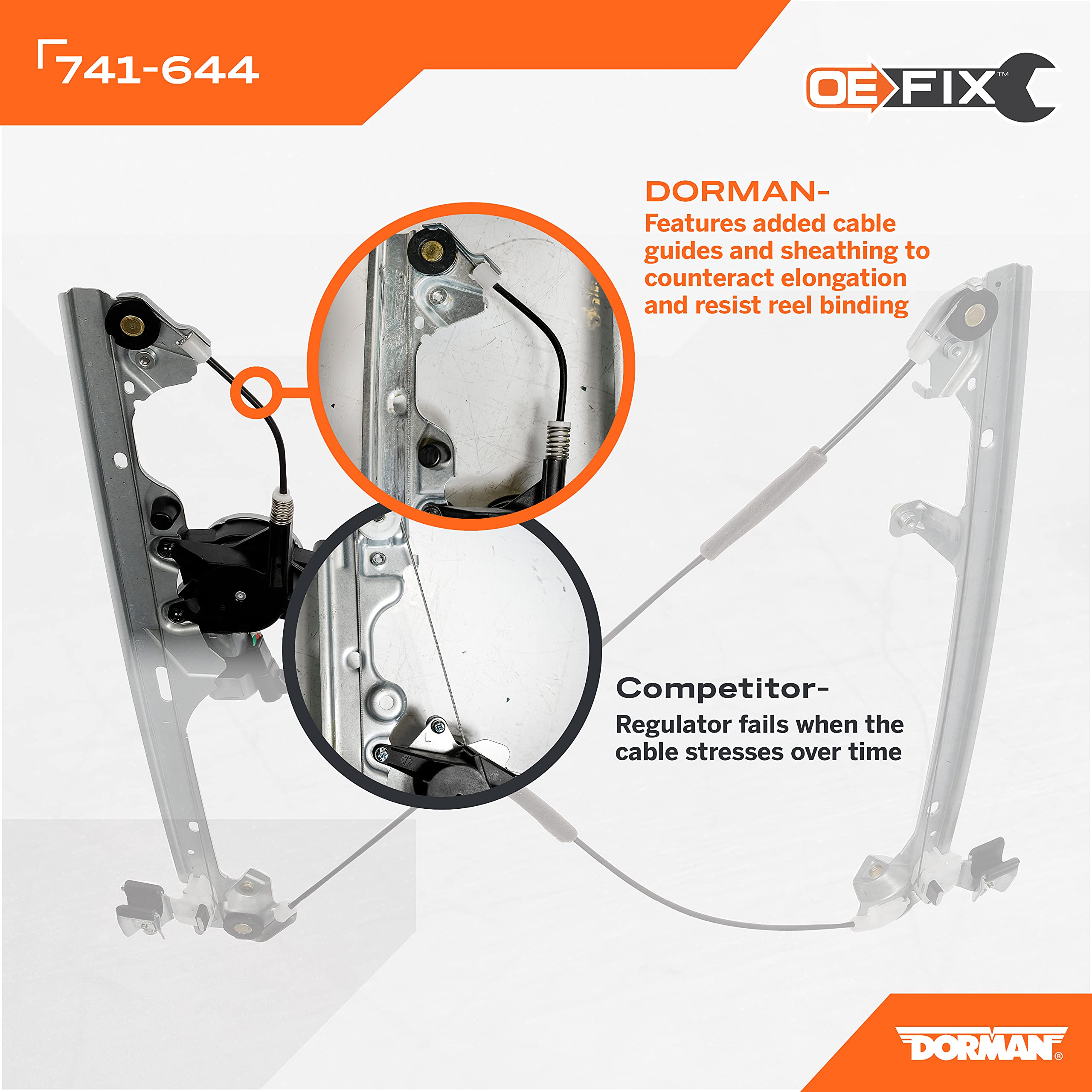 Dorman 741-644 installed inside door showing scale and proper alignment