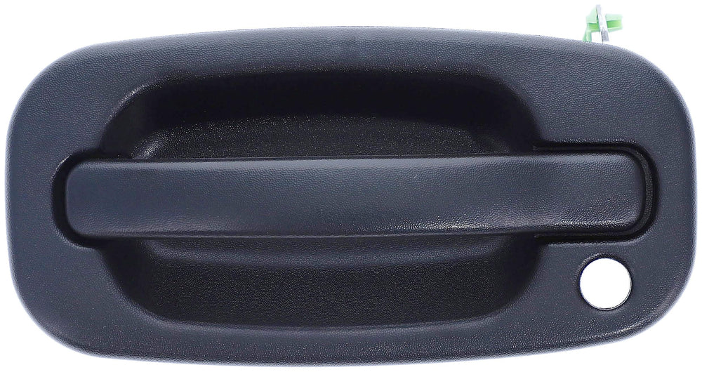 Dorman front driver side handle front view showing OEM look and clean fit