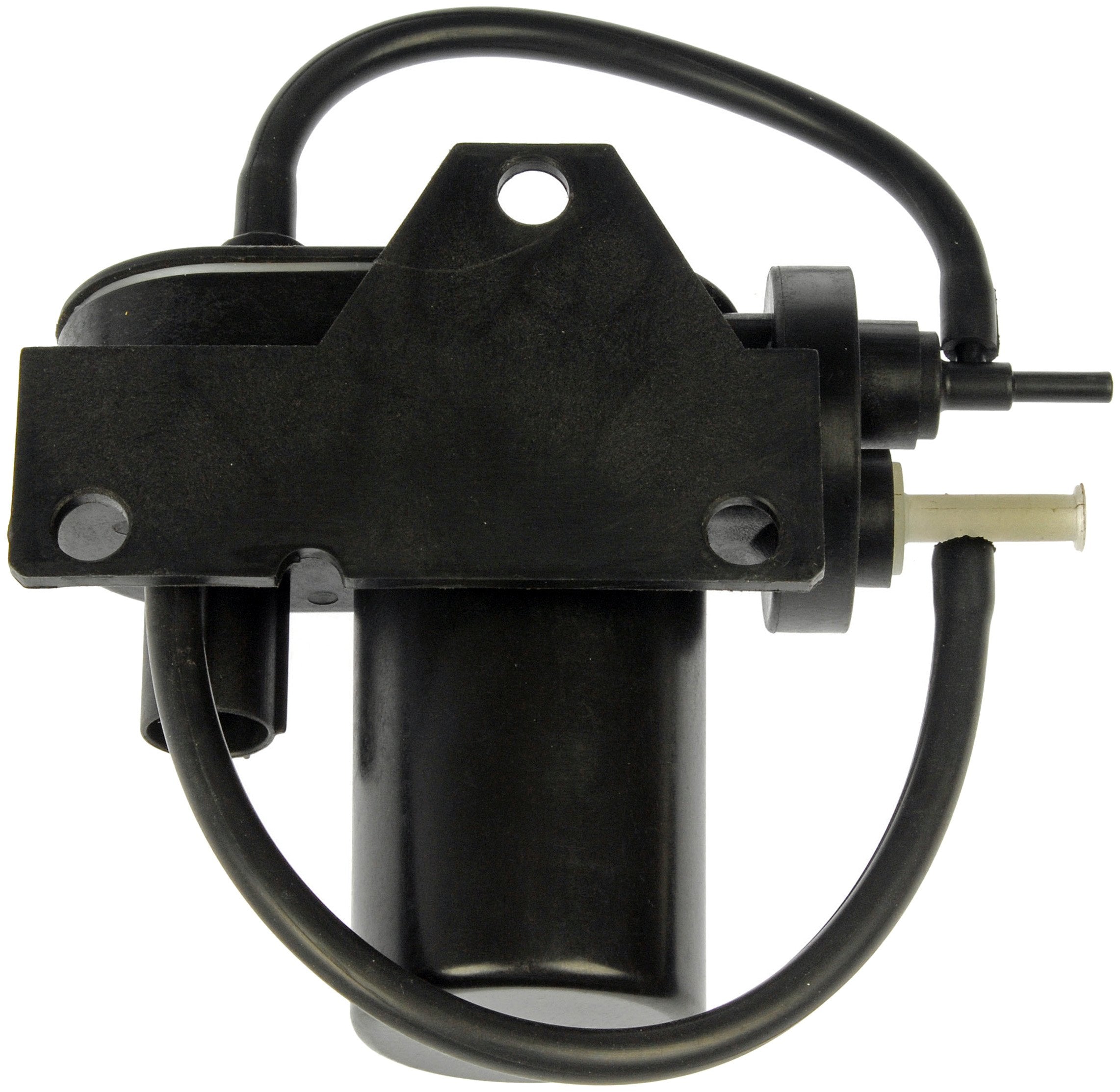 Dorman vacuum pump installed under hood in Ford truck, demonstrates reliable replacement