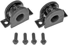 Dorman stabilizer bar bushing kit front package showing components and fitment benefit