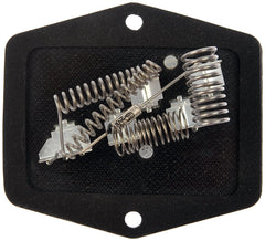 Dorman 973-003 installed under dash illustrating restored fan speed control in vehicle