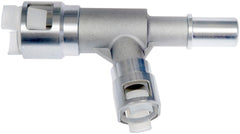 Dorman connector next to ruler for scale to verify fit and installation confidence