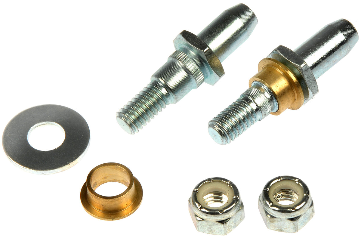 Dorman door hinge pin and bushing kit packaging showing durable parts and restored door alignment