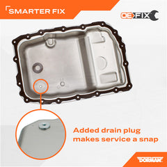 Dorman drain plug closeup highlighting easy fluid removal and reduced spills