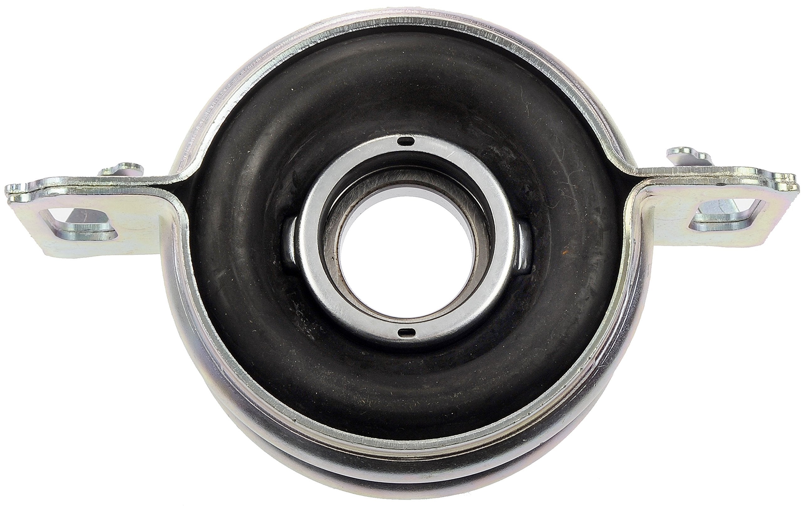 Dorman installed center bearing under truck demonstrating restored driveline stability
