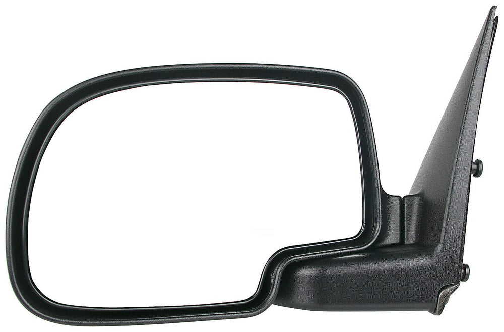 Dorman driver-side mirror front assembly showing complete unit and accurate fit