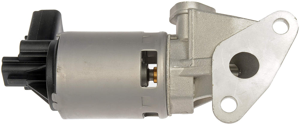 Dorman EGR valve side profile with gasket highlighting durable construction